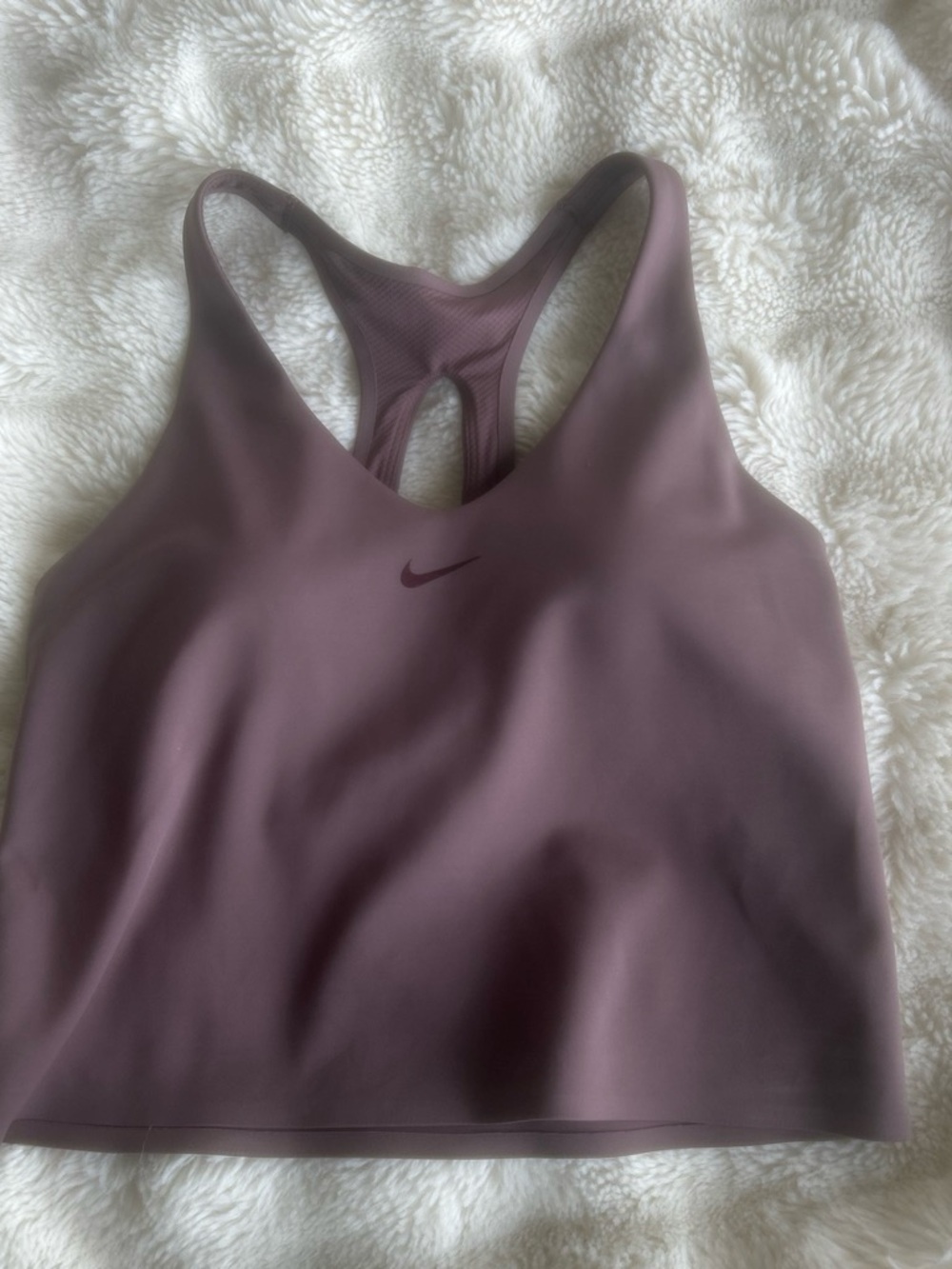 Nike Mauve Racerback Sports Bra - Dusty Plum